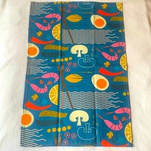 NEW mid century modern style sushi tea towel 16x24 
Heavy duty cotton canvas